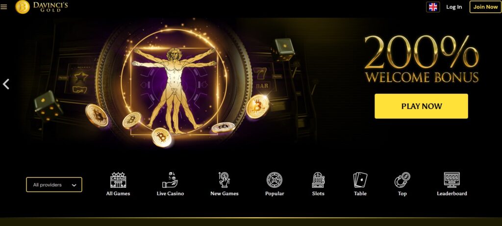 DaVinci's Casino Website Screenshot, Sites like funzpoints