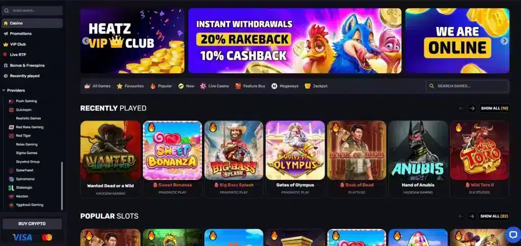 Heatz Casino review