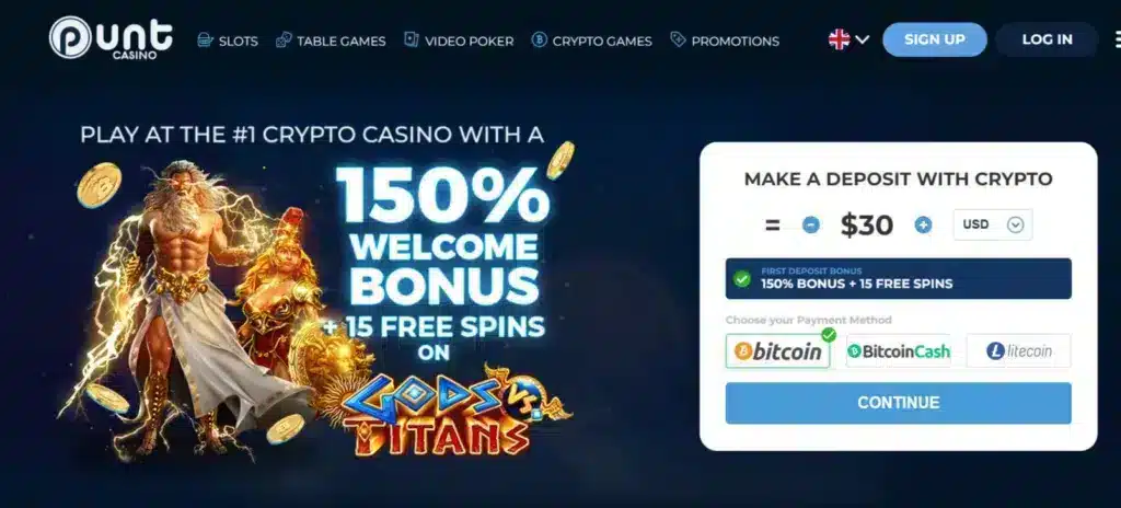 Punt Casino tarjoaa hyvän valikoiman nettipokeripelejä