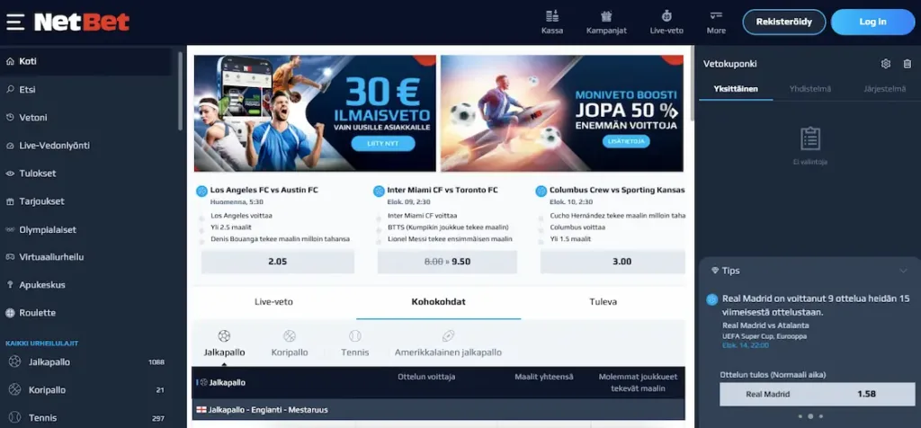 NetBet kokemuksia